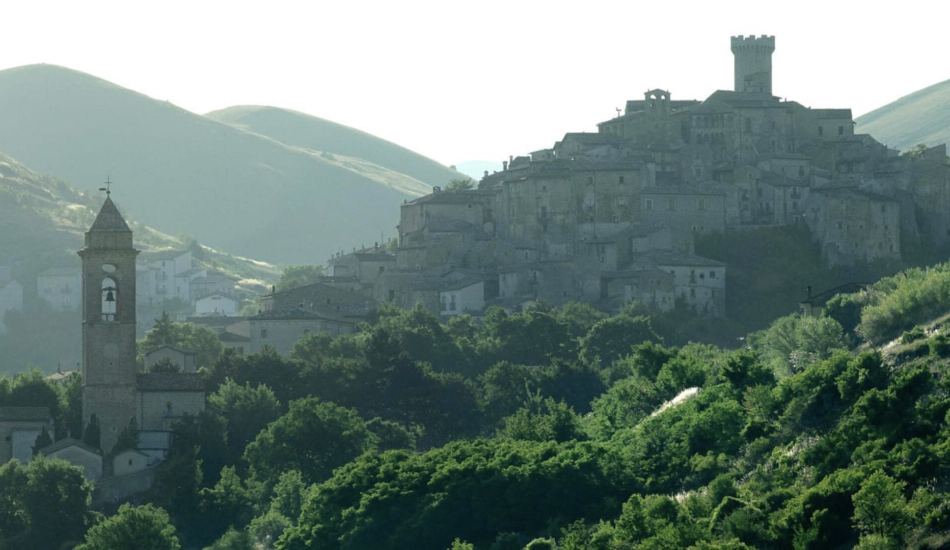 Sextantio Albergo Diffuso, Santo Stefano di Sessanio, Abruzzo. A medieval borgo restored as a living hospitality system — architecture, landscape and local community as one. sextantio.it © Sextantio