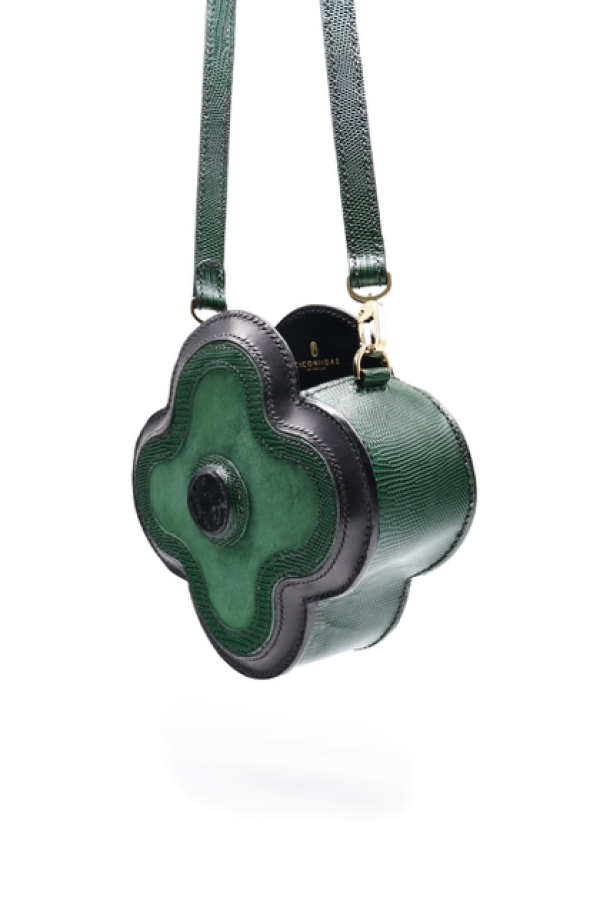 CICONIIDAE Boyciana side view — depth and volume of the clover-leaf handbag, CICONIIDAE label visible