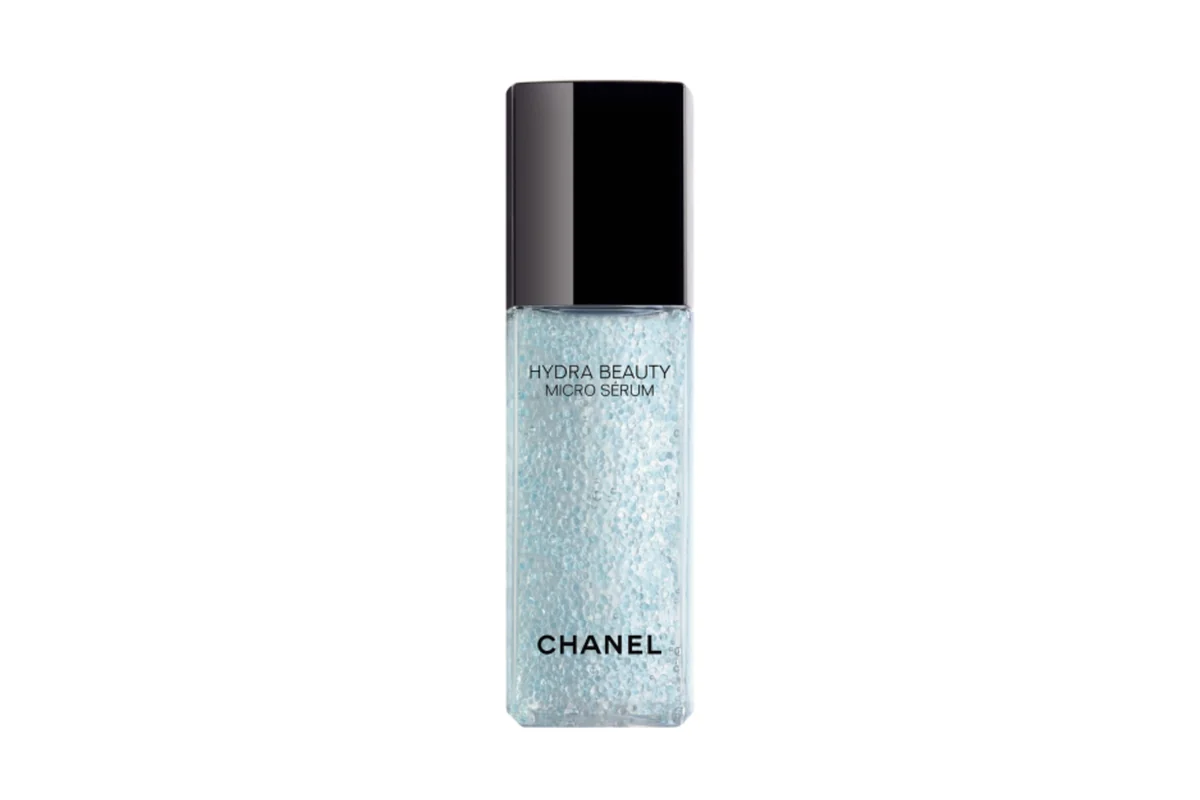 Chanel Hydra Beauty Micro Sérum, a serum filled with camellia micro-droplets that Chanel Research developed with Capsum and launched in 2015.