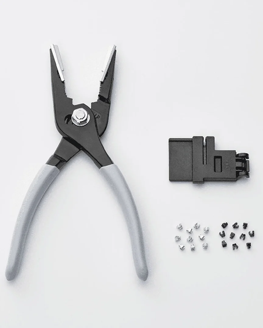 YKK's repair tool with Revived replacement elements for VISLON zippers