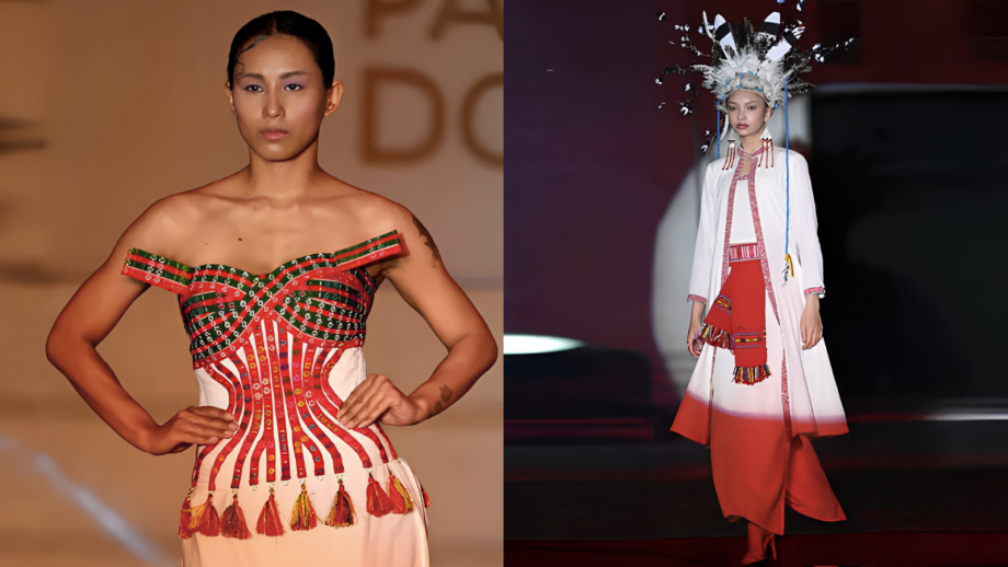 Two traditions one runway The Padma Doree launch brought Northeast Indian craft and Chanderi weaving into the same space for the first time across 1500 kilometres of Indian geography sewn together at Travancore Palace | Photo Courtesy Padma Doree and TIme of India