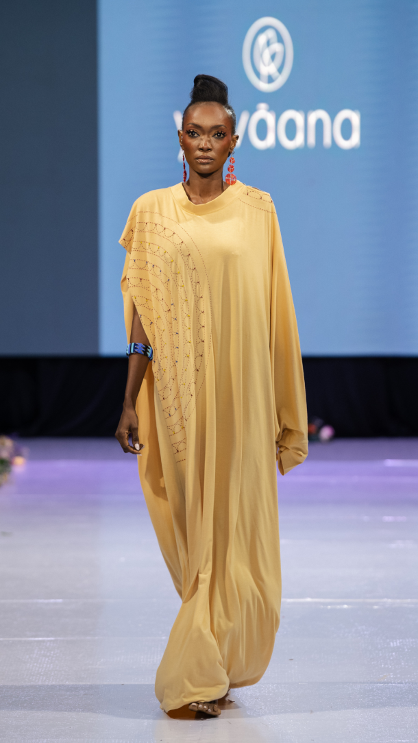 Yevaàna at Season 8: Sri Lankan needlework finished by Kenyan hands, two textile cultures travelling in one garment.