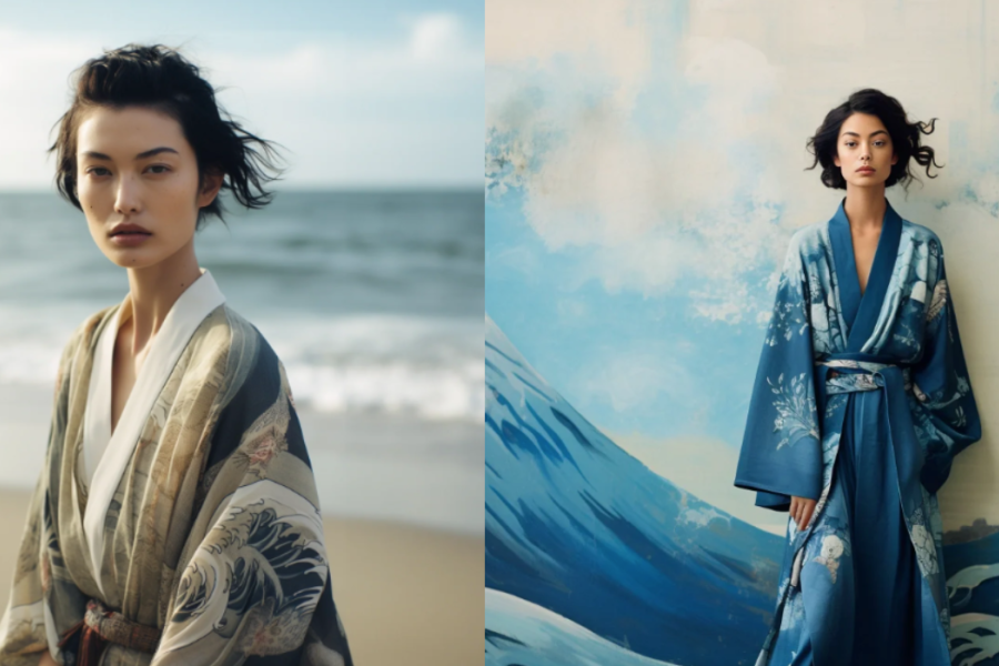 Centuries-old silk, a new silhouette. Wave patterns that have accompanied tea ceremonies in Kyoto now walk the streets of London and New York. FARUTA carries the journey forward. | Photos: in Courtesy of FARUTA